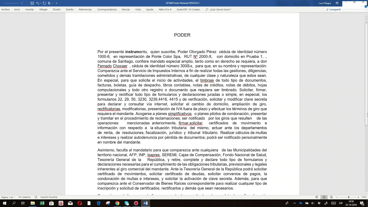 Poder notarial SII: cómo Tramitarlo y qué exige según el país